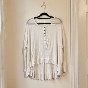 Soft Ribbed Button Shirt